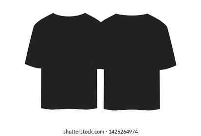 T-Shirts Classic Vector Black Illustration