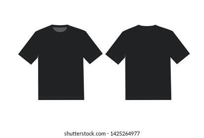 T-Shirts Classic Vector Black Illustration