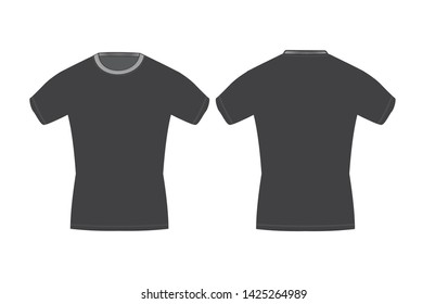 T-Shirts Classic Vector Black Illustration