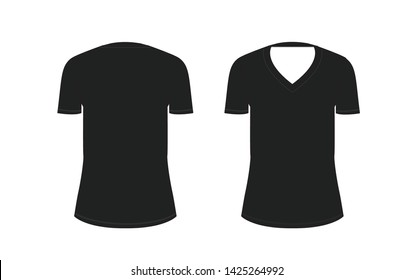 T-Shirts Classic Vector Black Illustration