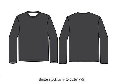 T-Shirts Classic Vector Black Illustration