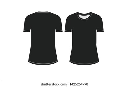 T-Shirts Classic Vector Black Illustration