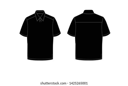 T-Shirts Classic Vector Black Illustration