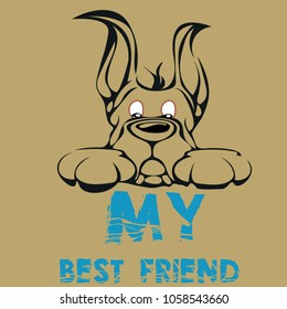 t-shirts   dog  in my best friends