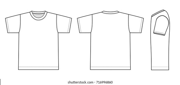 Tshirts illustration (white / side)