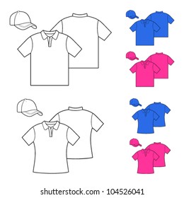 T-shirts for men and women.  T-shirts model polo design.