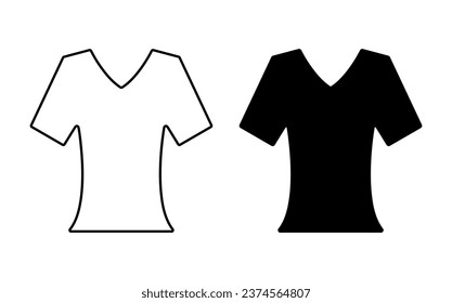T-shirts mockup hand drawn  vector format