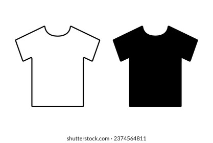 T-shirts mockup hand drawn  vector format