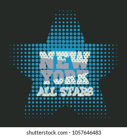 t-shirts in New York all stars, palm trees t-shirts, graphic design, original designer clothes