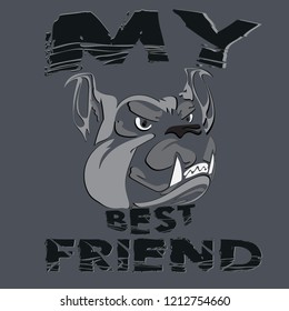 t-shirts set  dog  in my best friends  graphic design, original designer clothes