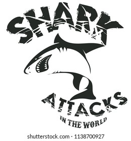 t-shirts in shark  icon label, vector illustration
