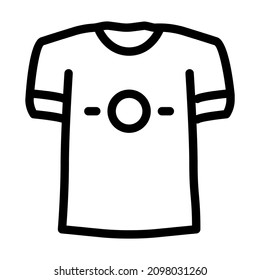 t-shirts and short sleeve line icon vector. t-shirts and short sleeve sign. isolated contour symbol black illustration