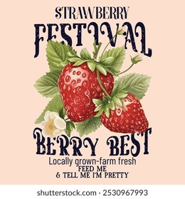  T-Shirts, Sweatshirt-Früchte-Print-Design, Damenfood-Mode-Stimmung trendige Erdbeer-Illustration Artwork, Frucht-Illustration für Sommer-Stimmung, Trendy Strawberry Tee Shirt, Fruit Vintage T-Shirt 