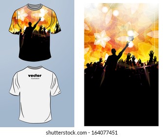 T-shirts. Vector design