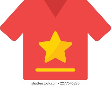 T-shirts Vector Icon Flat Style