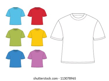 T-shirts. Vector illustration.