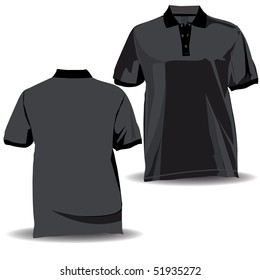 TShirt,shirt front and back with collar