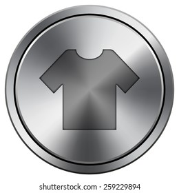 T-short icon. Internet button on white background. EPS10 Vector. 