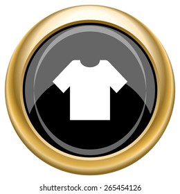 T-short icon. Internet button on white  background. EPS10 Vector. 
