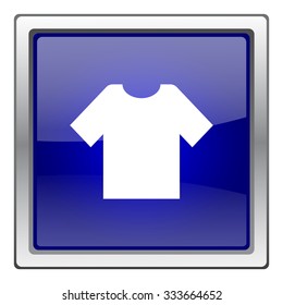T-short icon. Internet button on white background. EPS10 vector.
