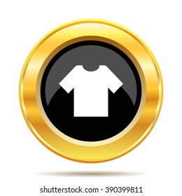 T-short icon. Internet button on white background. EPS10 vector.

