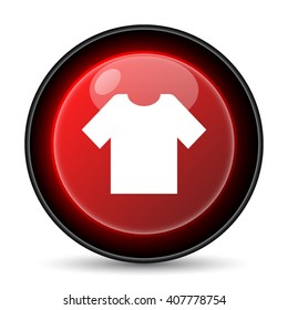 T-short icon. Internet button on white background. EPS10 vector
