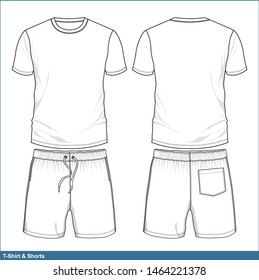 Tshort Shorts Design Color Template Fashion Stock Vector (Royalty Free ...