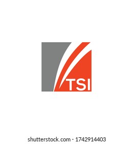 TSI  letter vector logo design