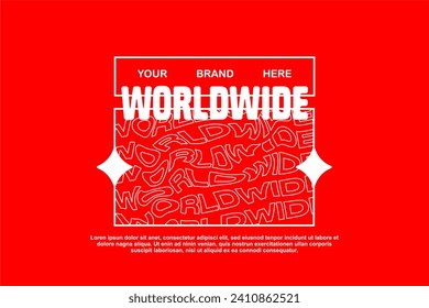 tsirt design vector high quality design streetwear and modern fashion suitable fot printing