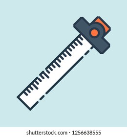 T-square vector icon.