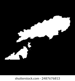 Tsuen Wan district map, administrative division of Hong Kong. Vector illustration.