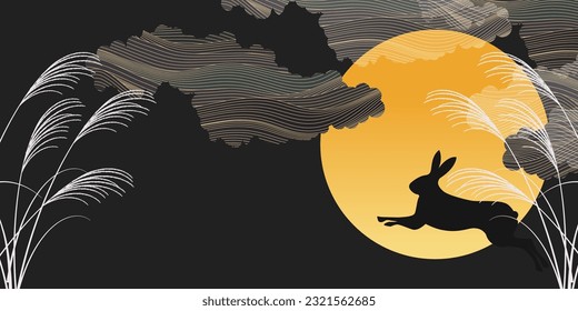 tsukimi fifteen nights full moon background