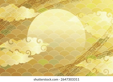 tsukimi gold landscape autumn background