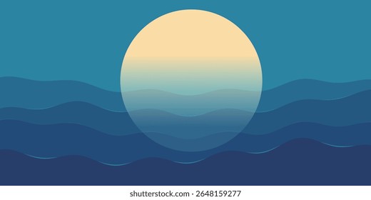 tsukimi onda paisagem outono fundo