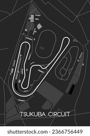 Tsukuba Circuit Race track map