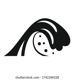 Tsunami disaster icon. Simple illustration of tsunami disaster vector icon for web design isolated on white background