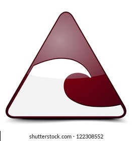 Tsunami hazard sign