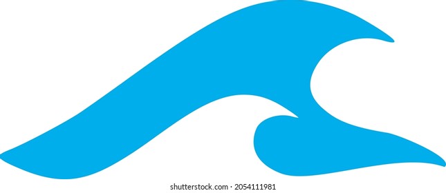 Icono de tsunami de estilo plano. Ilustraciones de iconos aislados de tsunamis vectoriales, estilo simple.