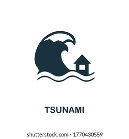 Tsunami icon. Simple element from global warming collection. Creative Tsunami icon for web design, templates, infographics and more