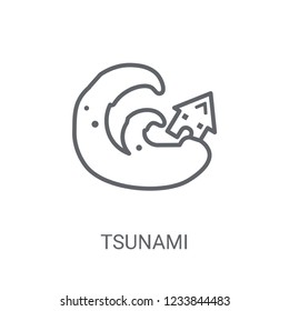 Tsunami icon. Trendy Tsunami logo concept on white background from Weather collection. Suitable for use on web apps, mobile apps and print media.