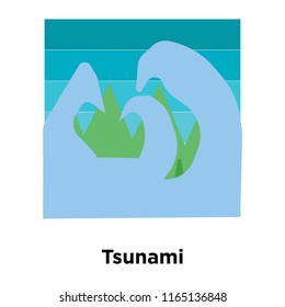 Tsunami icon vector isolated on white background, Tsunami transparent sign , disaster symbols