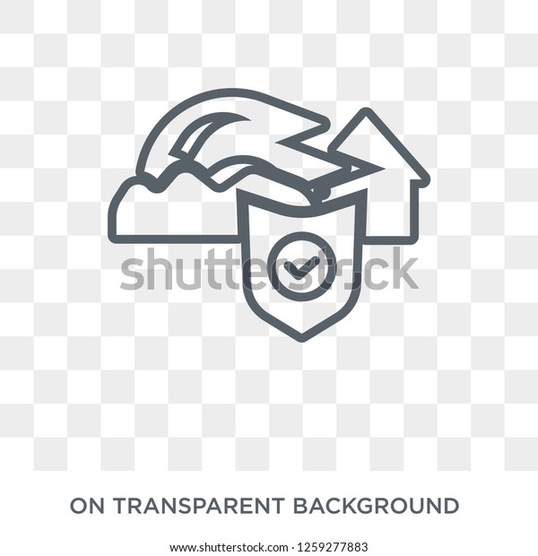 Tsunami insurance icon. Trendy flat vector Tsunami\
insurance icon on transparent background from Insurance collection.\
High quality filled Tsunami insurance symbol use for web and\
mobile