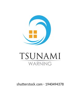 diseño del logotipo de tsunami, vector, icono, plantilla
Logotipo del agua de la ola del tsunami