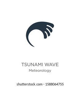Tsunami wave icon vector. Trendy flat tsunami wave icon from meteorology collection isolated on white background. Vector illustration can be used for web and mobile graphic design, logo, eps10