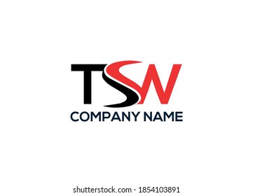 TSW logo design vector template