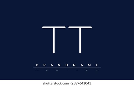 TT Abstract letter logo. This logo icon incorporate with abstract shape in the creative way