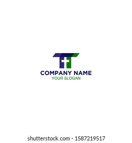 TT Church Logo Design Vector