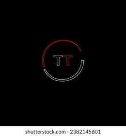 TT creative modern letters logo design template
