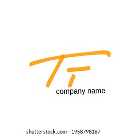 TT initial isolated white background vector elegant handwriting signature for identity design abc typography sign font logo abstract illustration lettering letter luxury modern beauty monogram sign