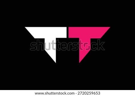 TT Initial letter logo vector for business